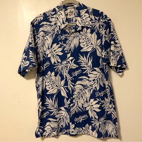 reyn spooner Other - Reyn Spooner Los Angeles Dodgers 2021 Blue Aloha Shirt Size L